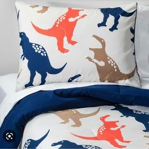 Twin Size Target Pillowfort Brand Dino Comforter and Pillowcase